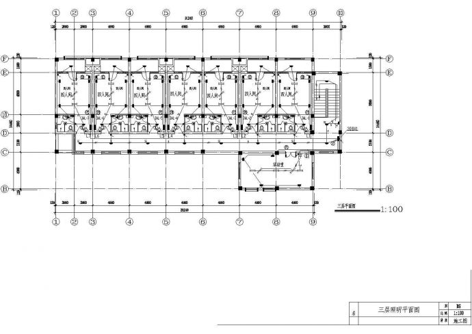某公寓楼电气设计施工CAD示意图纸_图1