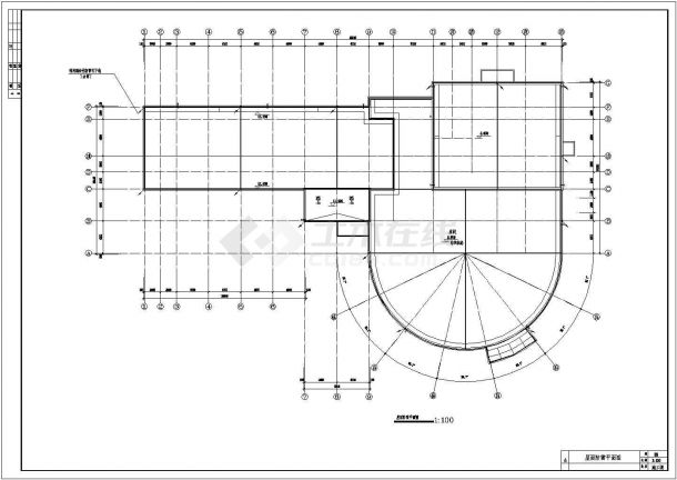 某公寓楼电气设计施工CAD示意图纸-图二