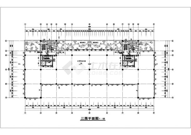 某十六层大型办公综合楼建筑施工图-图二