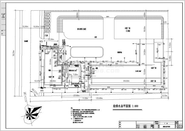 某公司集体住宿楼电气CAD设计方案图-图一