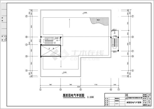 凯旋宫宿舍电气设计施工CAD防雷图-图一