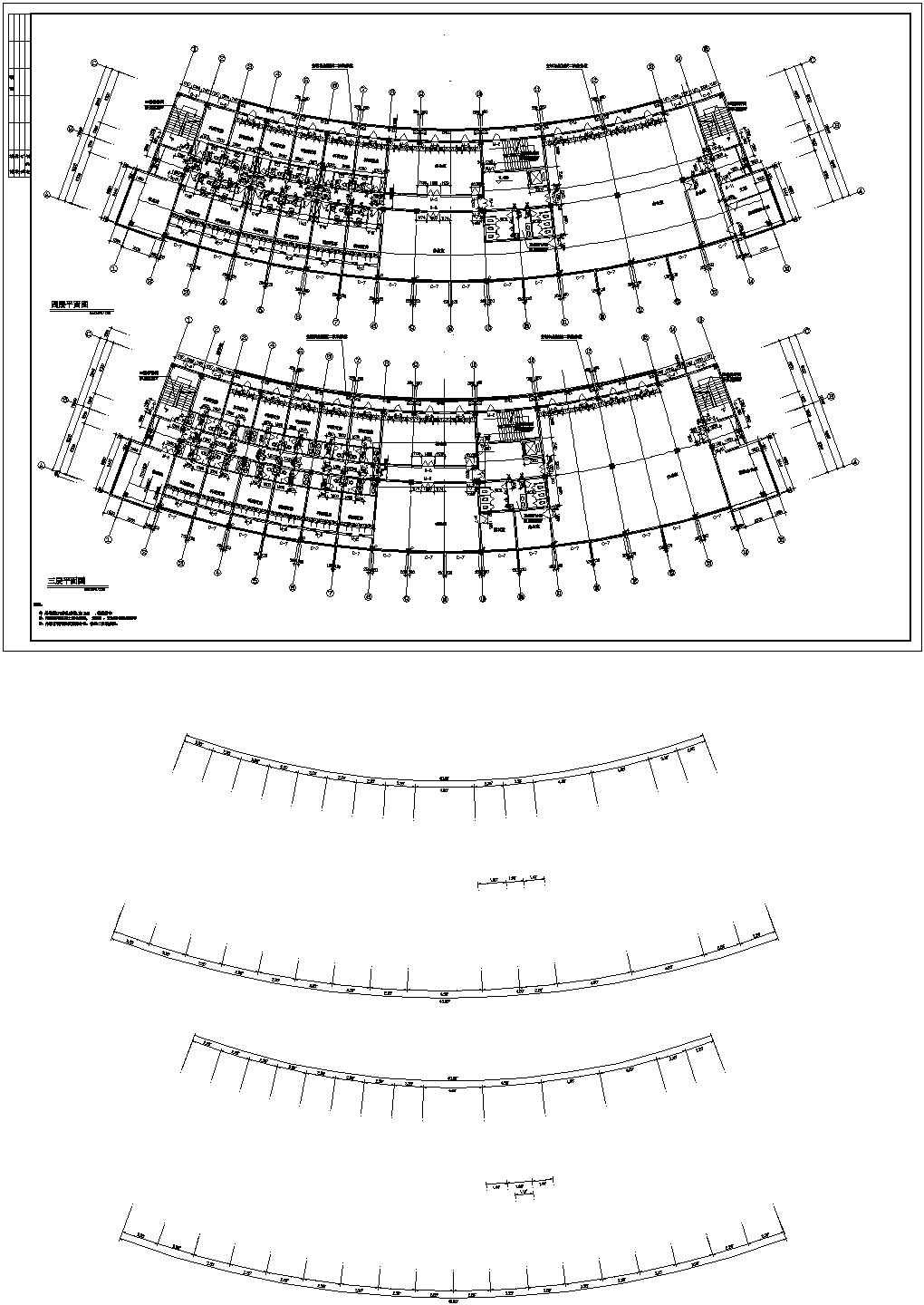 北方某办公楼建筑设计施工方案总图