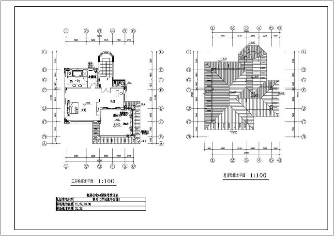 某三层中式风格别墅给排水设计施工图_图1