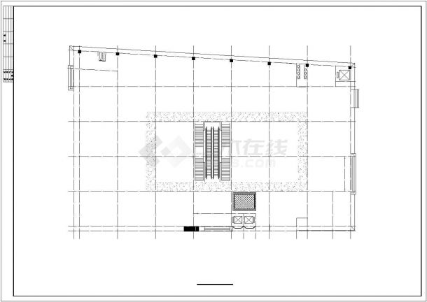 某商场建筑结构施工全套方案设计平立面图纸-图一