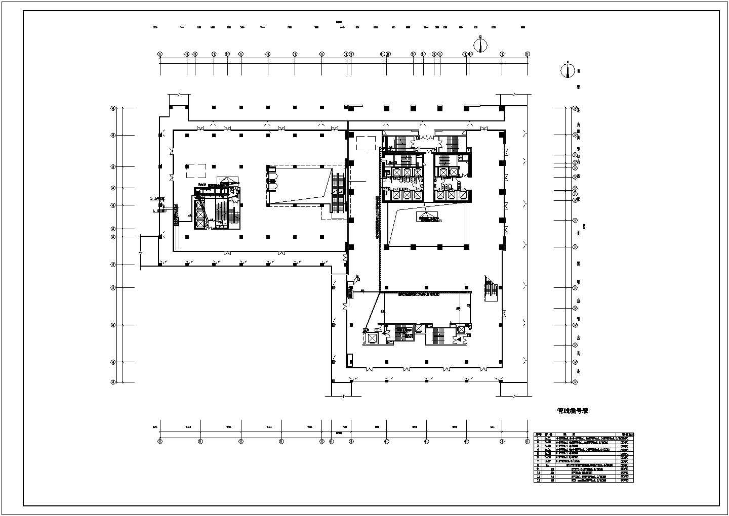 某工程三表计费系统全套电气CAD图纸