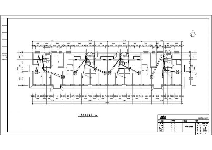 某新村多层住宅楼电气设计施工CAD图_图1