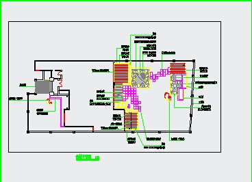 专业别墅庭院绿化CAD设计施工图-图二