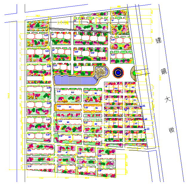 某居民小区平面规划CAD设计图纸_图1