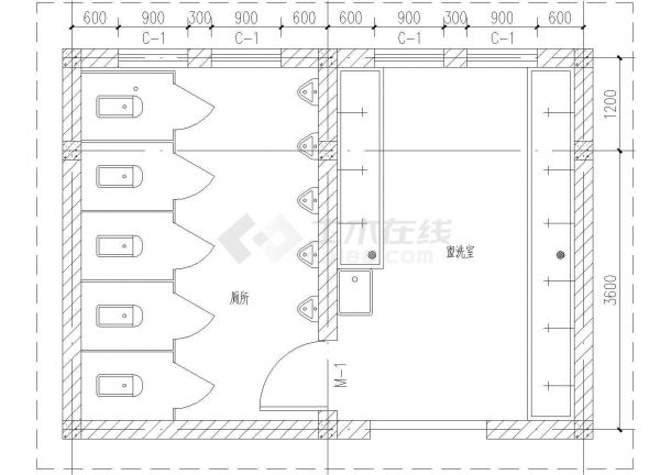 某六层宿舍楼改造施工图（含水电暖）-图二