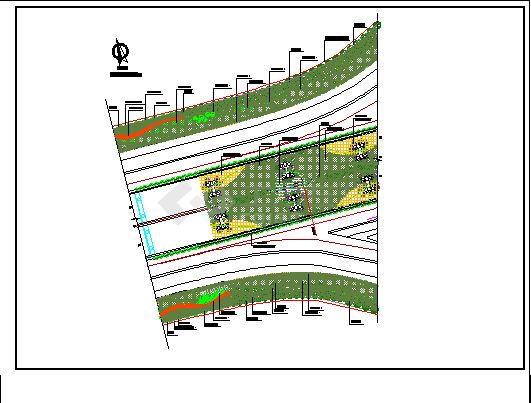 公路道路绿化cad全套施工设计图纸-图二