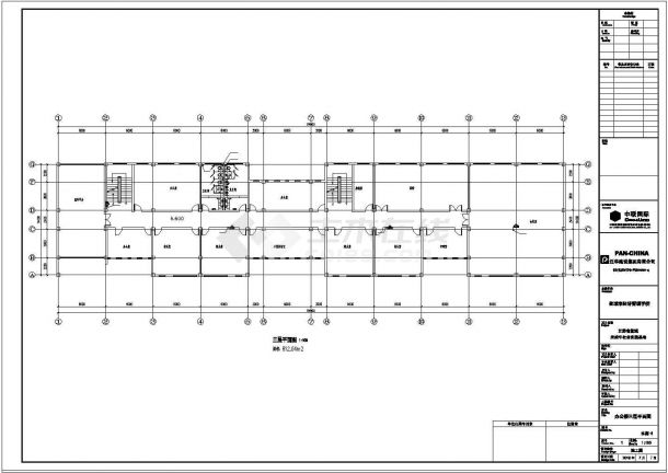 四层实用型办公楼建筑给排水设计图-图二