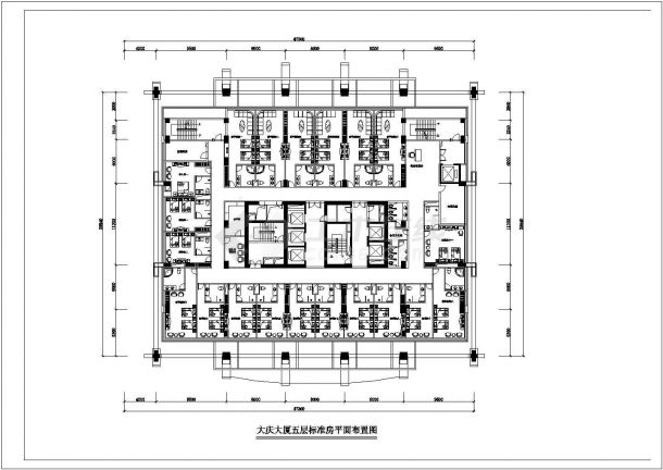 南方某六星级酒店室内装修装饰cad施工图-图二