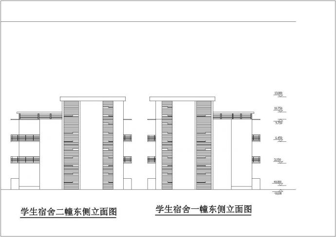 某地四层中学建筑规划方案设计施工图_图1