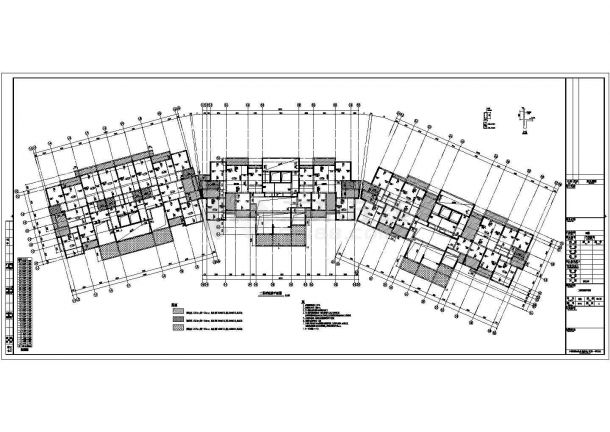 某33层框剪结构商住楼结构施工图（地下一层）-图二
