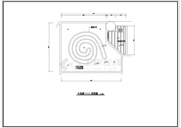 某KTV歌厅包房室内装修cad施工图-图二