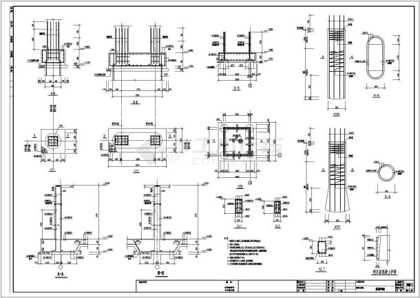 某学校五层框架结构教学楼结构施工图-图一