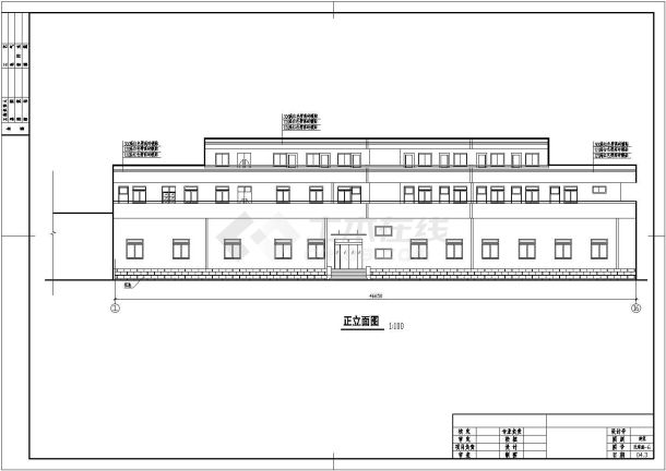 食品公司三层办公楼改造建筑设计方案图-图一