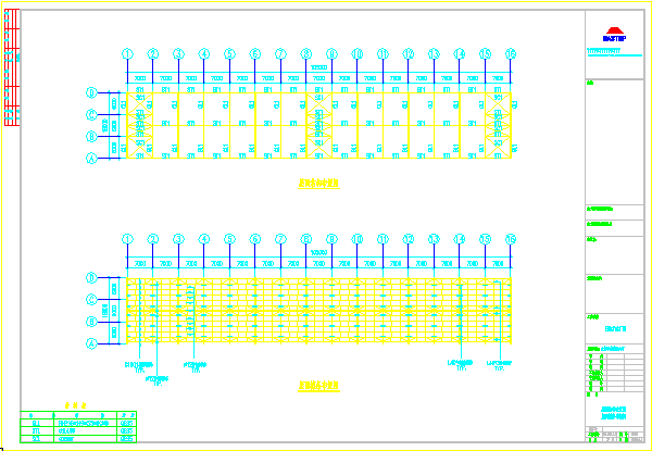 某公司单层钢结构厂房结构设计施工图_图1