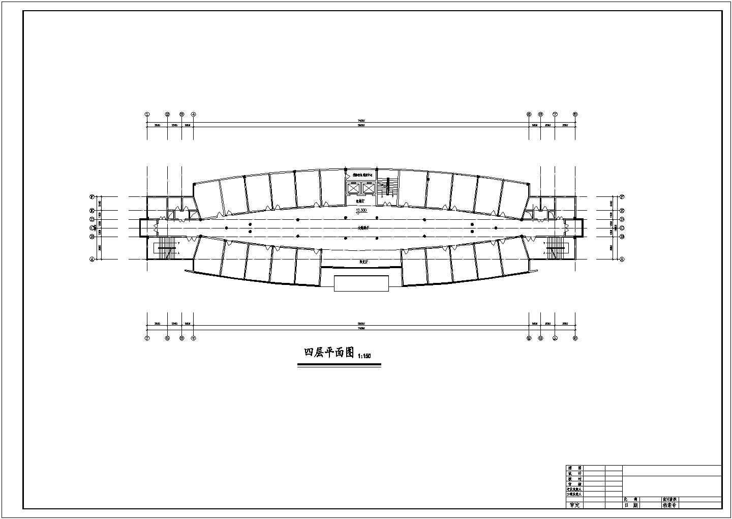 娱乐阳光厅综合楼建筑施工CAD设计图纸
