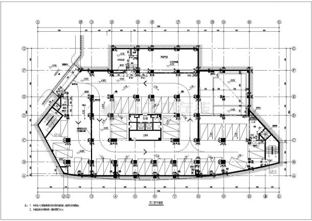 某地四层裙房商业综合楼建筑设计图-图二