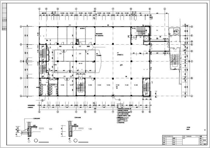 综合楼建筑结构施工全套方案设计CAD图纸_图1