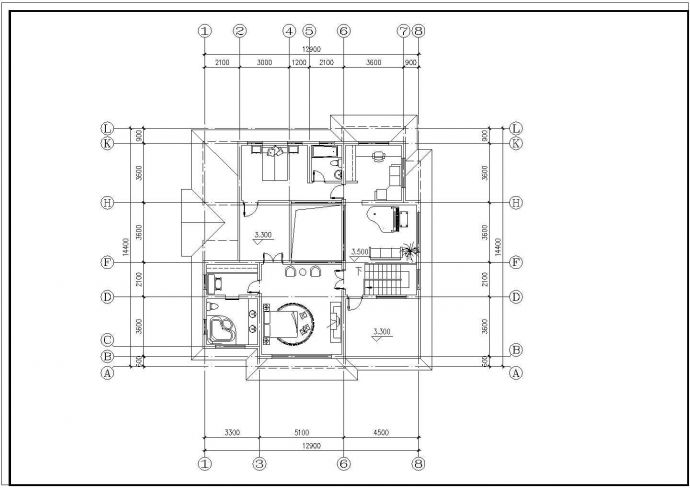 别墅设计方案图专业设计CAD图纸_图1