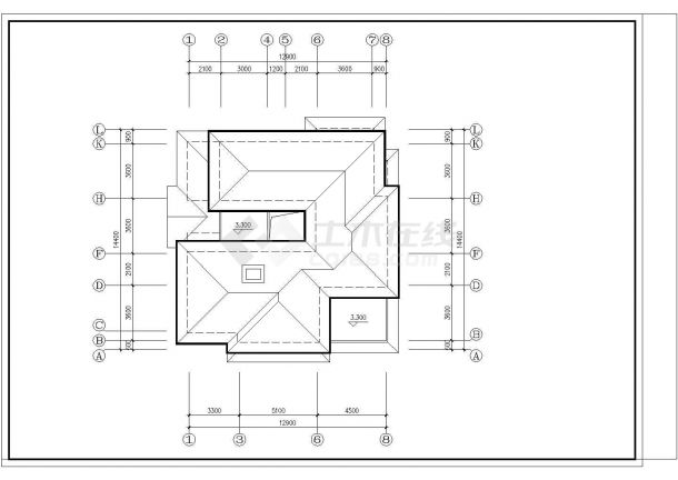 别墅设计方案图专业设计CAD图纸-图二