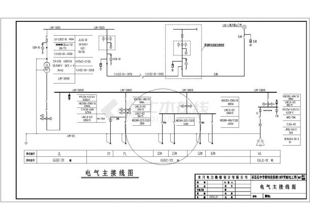 电站变电所电气及设备设计施工图纸-图二