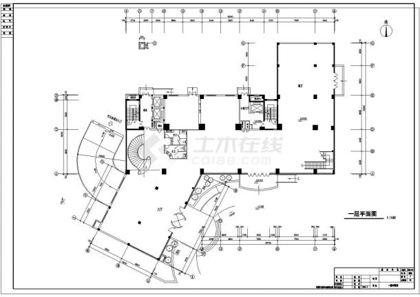 大酒店电气设计及施工方案全套CAD图纸-图一