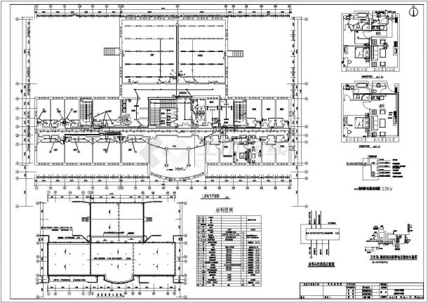 酒店电气设计方案及施工全套CAD图纸-图二
