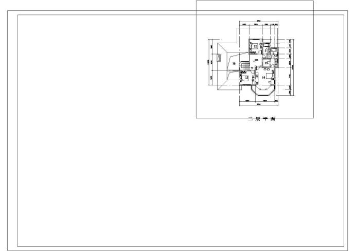 某地区欧式别墅建筑设计cad图纸_图1