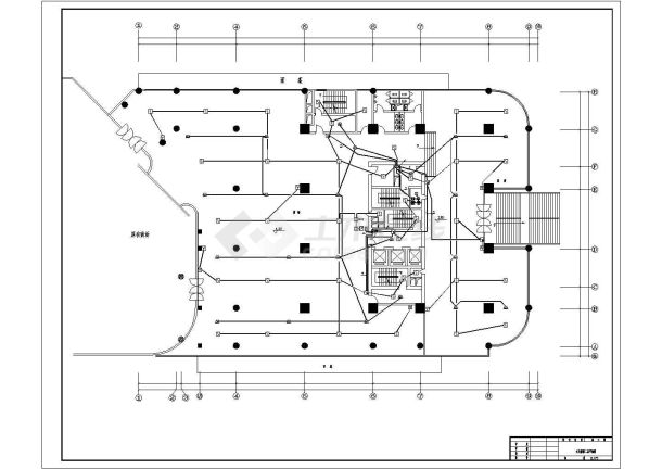 酒店电气施工及设计方案全套CAD图-图二