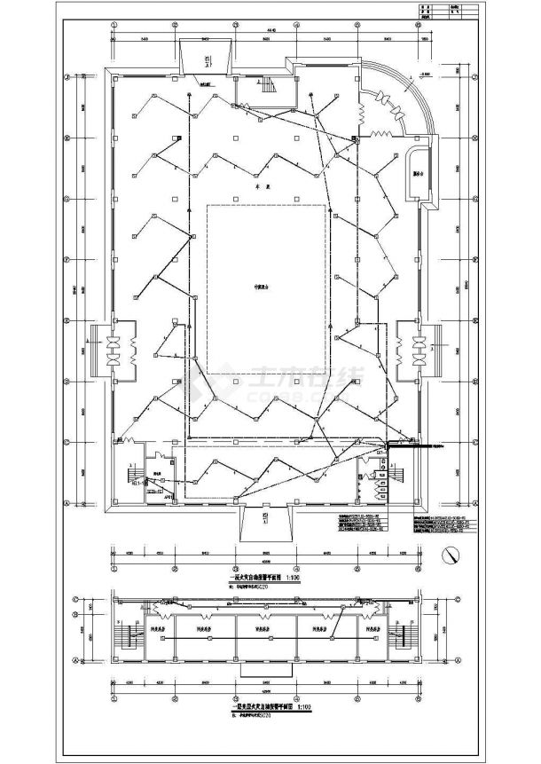 某展厅电气施工设计方案全套CAD图纸-图二