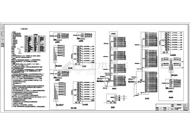 图书大厦电气设计方案与施工全套CAD图纸-图二