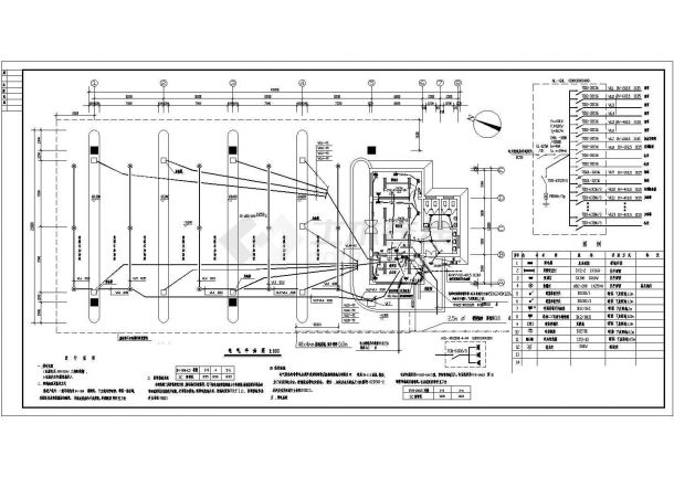加油站电气设计方案与施工全套CAD图纸-图一