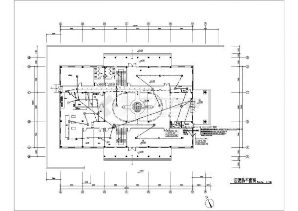 俱乐部电气施工及设计方案全套CAD图纸-图二