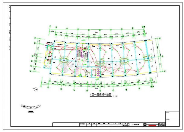 某批发市场电气施工与设计方案全套CAD图纸-图二