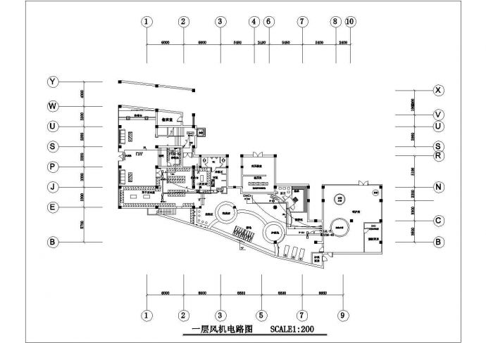 休闲会所电气竣工设计方案全套CAD图纸_图1