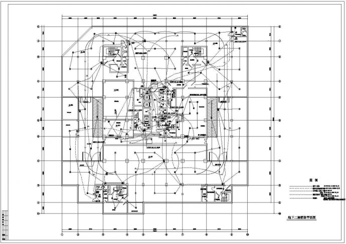 某高层办公楼消防报警系统CAD设计图_图1