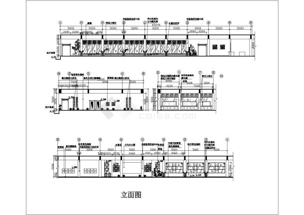 详细中式风格餐厅室内装修设计CAD施工图-图一