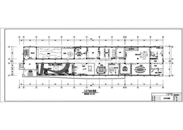 某9层办公楼室内装修cad施工图-图一