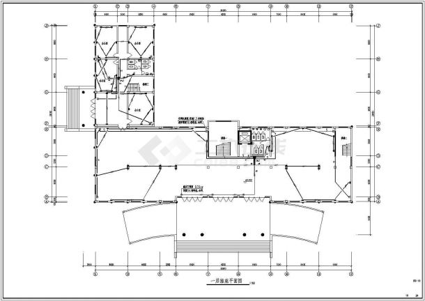 办公楼电气设计方案全套CAD图纸-图二