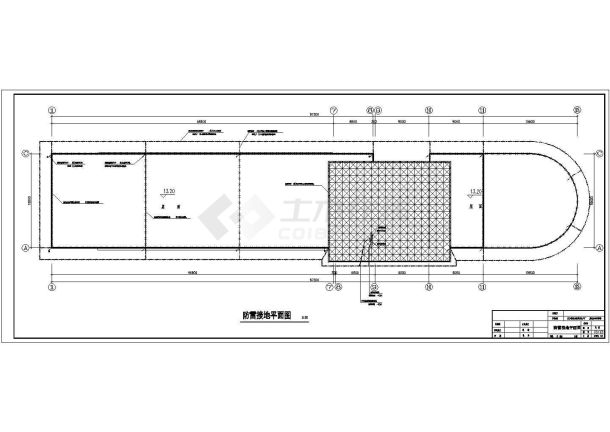 办公大楼安装电气设计施工CAD图纸方案-图一