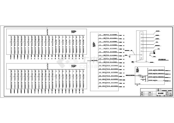 办公大楼安装电气设计施工CAD图纸方案-图二
