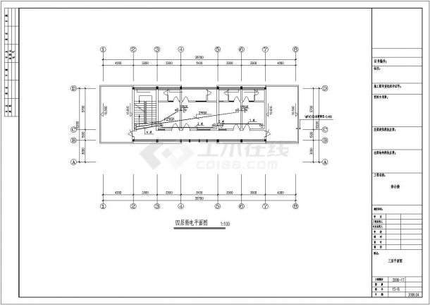 某地综合楼设计方案全套CAD图纸-图二