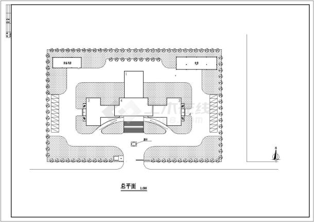 办公楼电气施工设计方案全套CAD图纸-图一