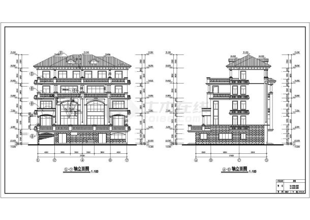 17*22高档别墅建筑完整施工图-图二