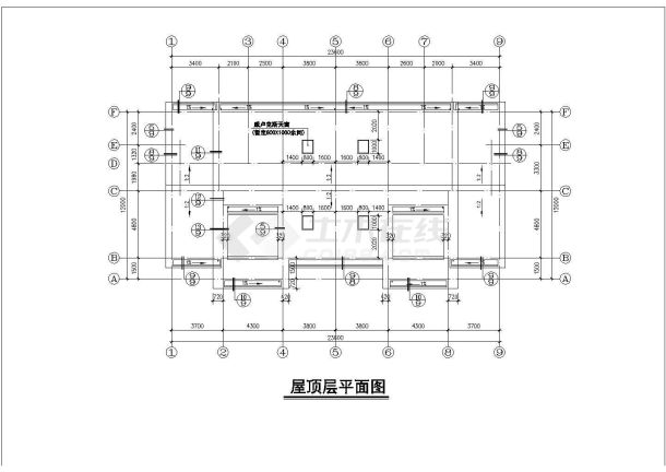 某城市村民住宅建筑设计cad通用图纸-图二