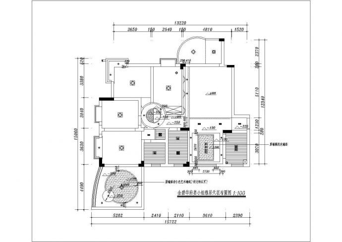 某国际住宅户型cad室内装修设计图_图1