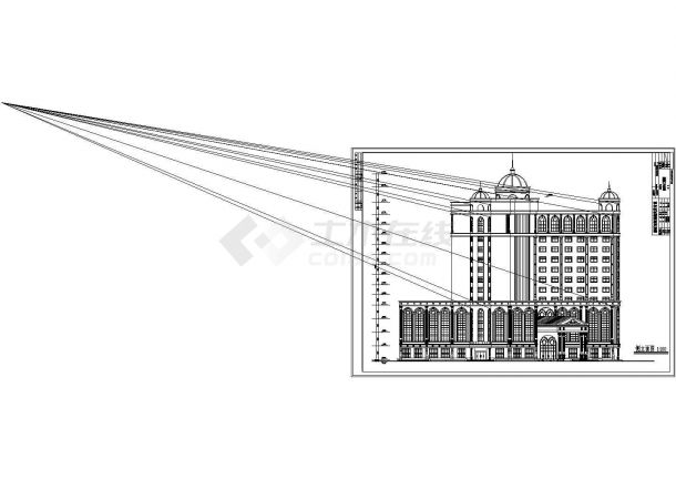 某地较受欢迎的大酒店建筑设计方案-图二